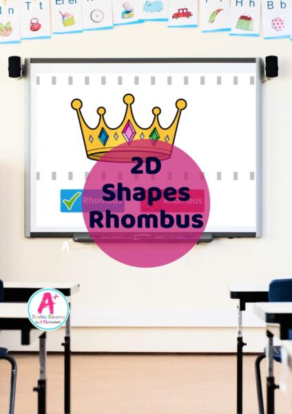 2D Shapes Games Sorting Rhombuses