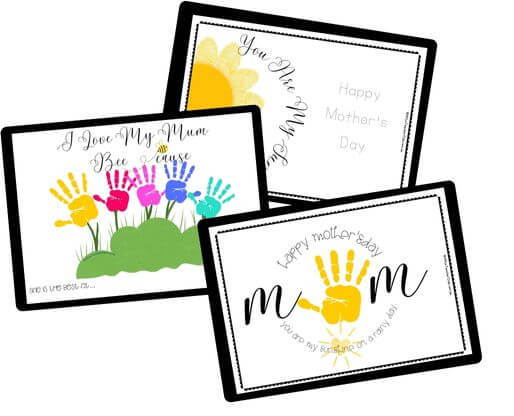 Mother’s Day Handprint Card Templates