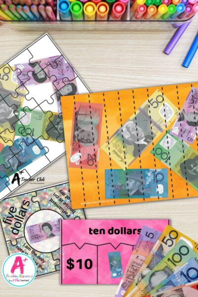 Australian Money - NOTES - Strip Puzzles