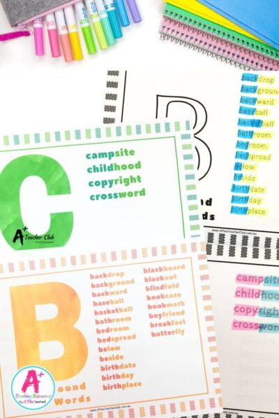 Compound Words Worksheets - Posters