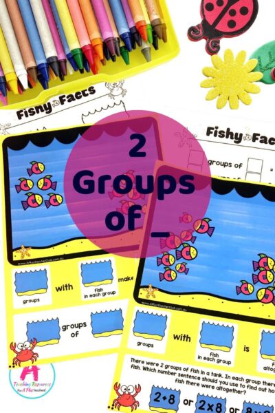Equal Groups Multiplication - Fishy Finder (2 Groups of)