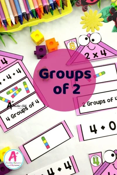 Equal Groups Multiplication - Silly House Maths Centre (Groups of 2)