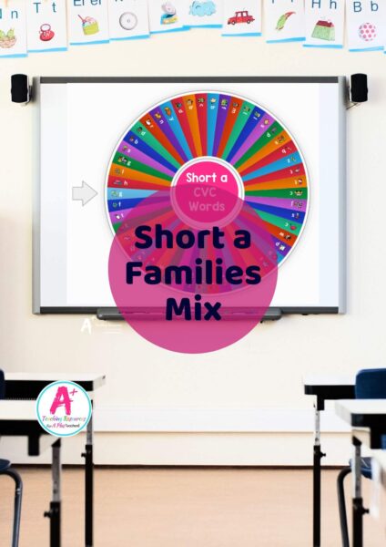 Short A Families Interactive Whiteboard Game