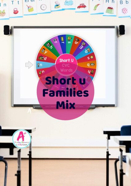 Short u Families Interactive Whiteboard Game