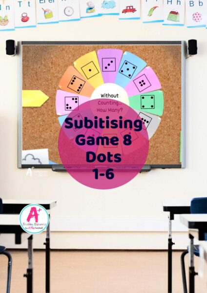 Dot Subitizing Spinner Game 1-6