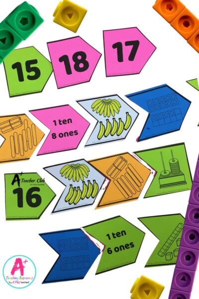 Teen Numbers Puzzles - Multiple Visual Representations