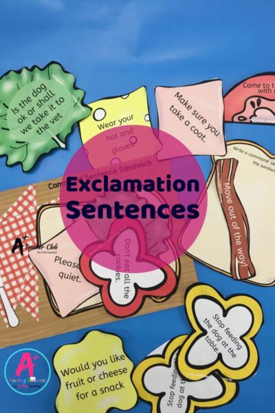 Sentence Sandwich Game  - Exclamatory