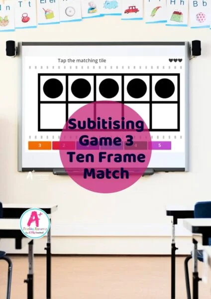 Interactive Subitizing Ten Frame Games