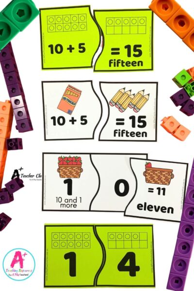 Teen Numbers Puzzles - Tens & Ones