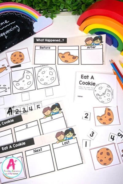 4-Step Sequencing Everyday Events - Eat a Cookie