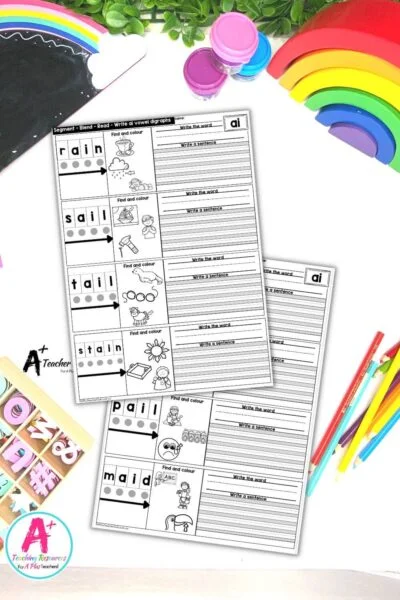 ai Vowel Digraph Activities Worksheets