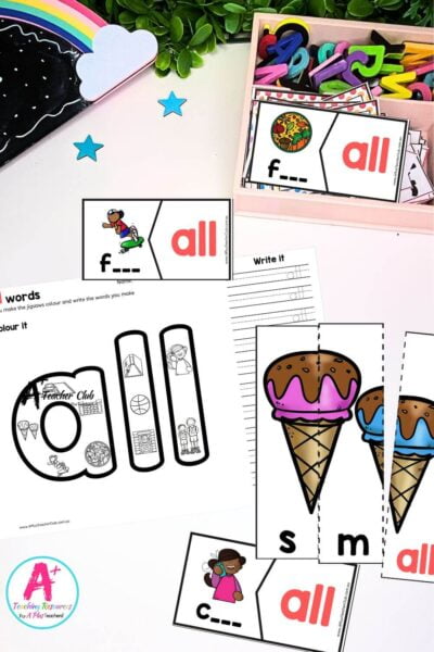 all Vowel Digraph Activities Strip Puzzles