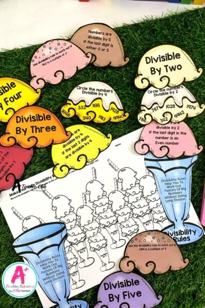 Properties of Numbers Divisibility Rules Game - Sundaes