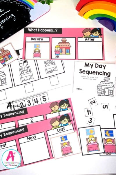 4-Step Sequencing Everyday Events - My Day