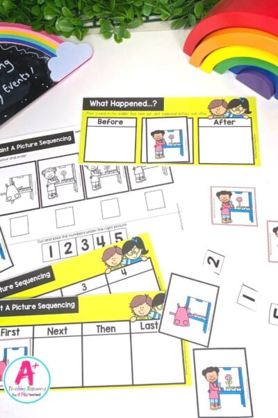 4-Step Sequencing Everyday Events - Paint a Picture