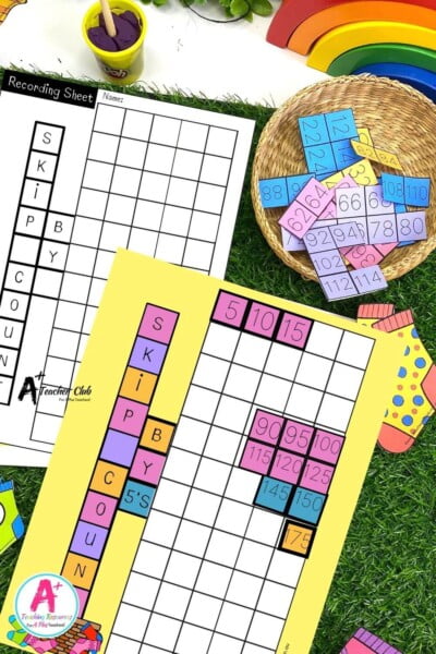 Skip Count By 5 Number Grid Puzzles