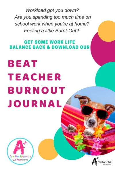Free Beat Teacher Burnout Journal