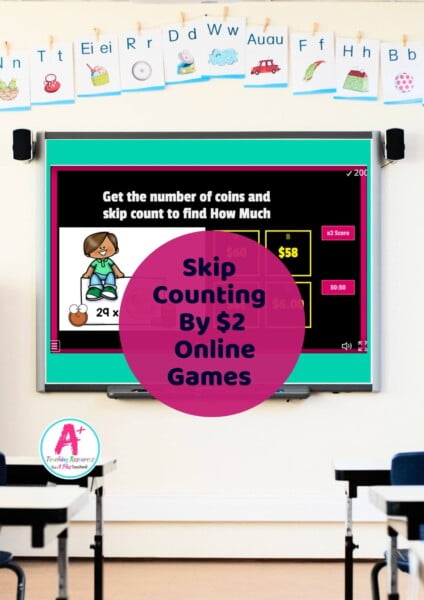 Skip Counting By $2 Money Games
