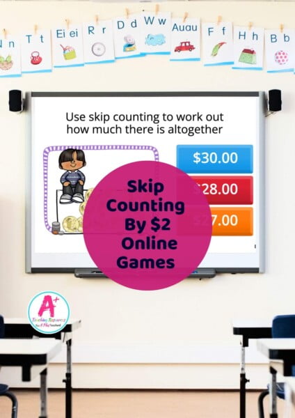 Skip Counting Money Games By $2
