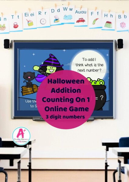 Halloween Addition Online Games Count On (3 Digit Numbers)