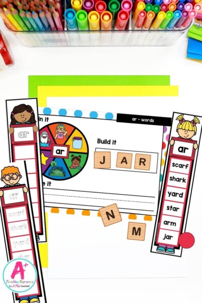 R Controlled Vowels - ar Spin & Spell