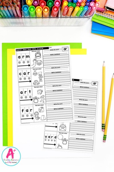 R Controlled Vowels - ar Worksheets