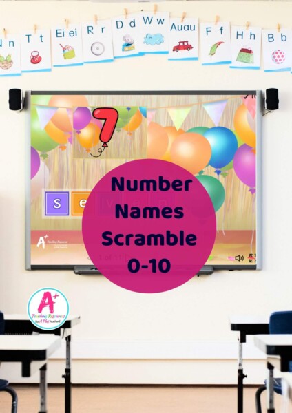 Number Names Digital Math Games 0-10