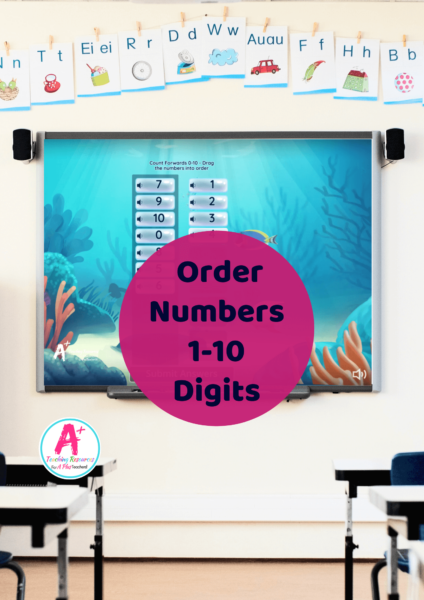 Number Order 1-10 Online Math Game