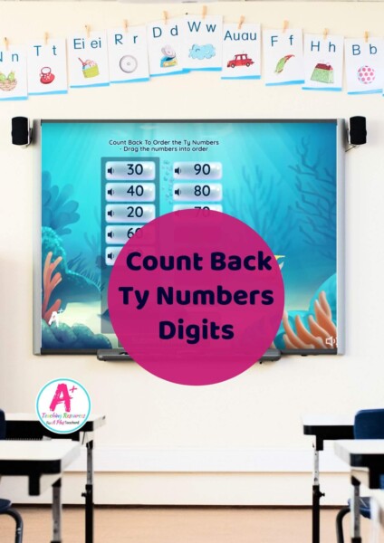 Couting Back Ty Numbers Interactive Whiteboard Games