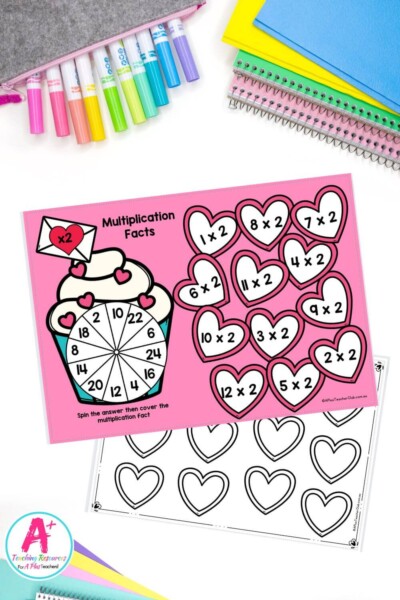 Valentines Day Multiplication Facts Games