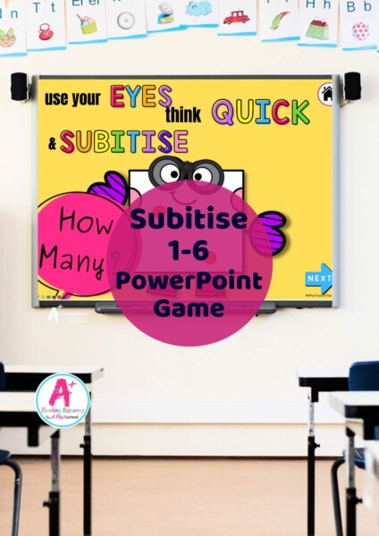 Subitising Interactive PowerPoint Dots 1-6