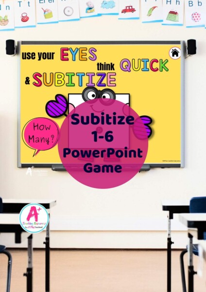 Subitizing Interactive PowerPoint Dots 1-6
