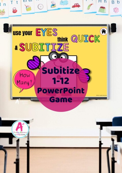 Subitizing Interactive PowerPoint Dots 1-12