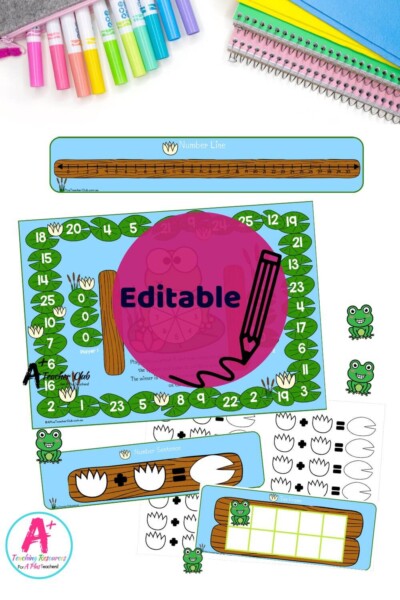 Leap Day Addition Game Editable