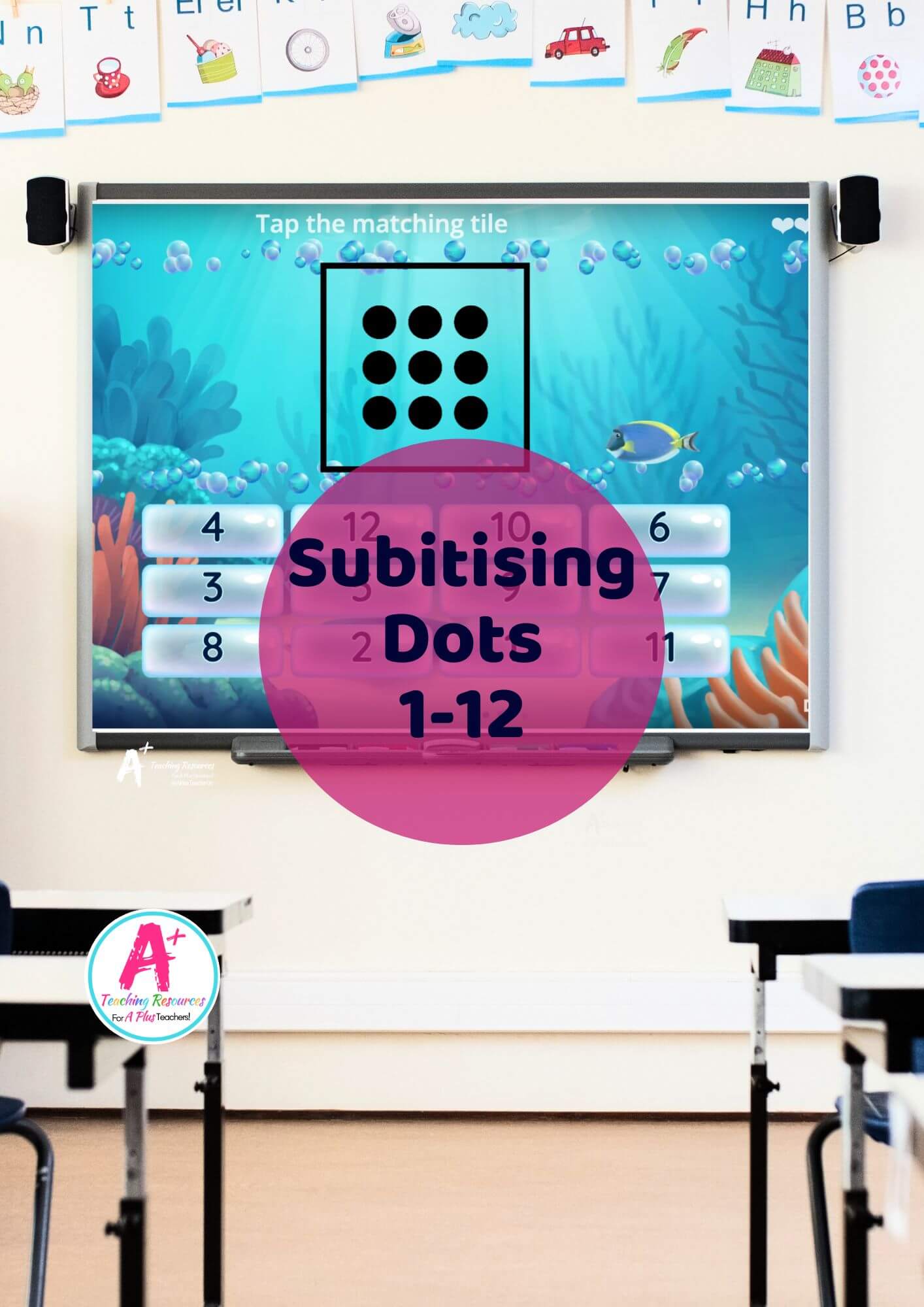 Subitising Dot Games 1-12 - A Plus Teacher Club