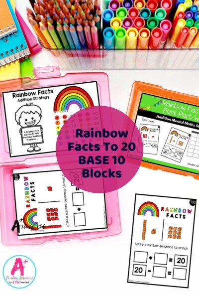 Rainbow Facts To 20 Base 10 Blocks