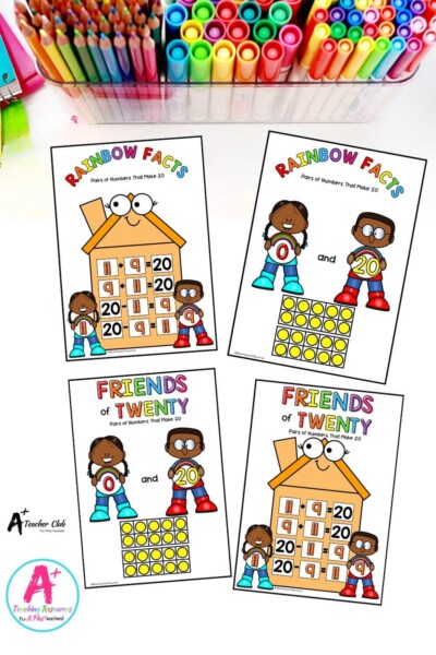 Rainbow Facts & Friends of 20 Classroom Posters