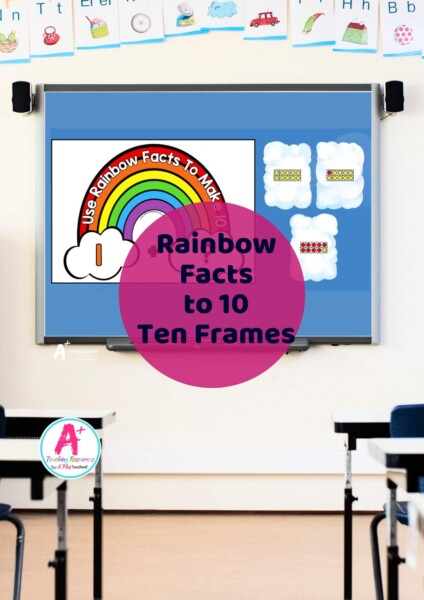 Rainbow Facts Addition To 10 (ten frames)