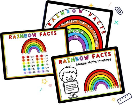 Rainbow Math Facts To 20