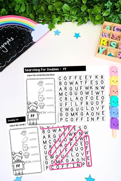 Double Consonants Word Search - ff