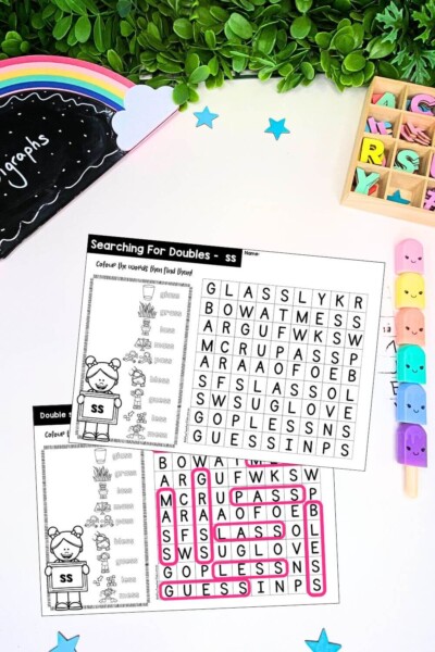 Double Consonant Word Search - ss