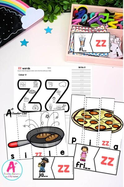 Double Consonant Strip Puzzles - zz