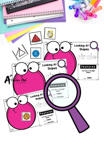 Features of 2D Shapes Sorting Mats (differentiated)