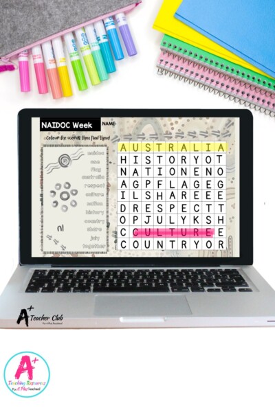 NAIDOC Week Word Search (PPTX -For SMARTBOARDS)