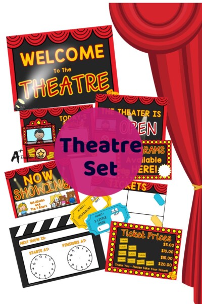 Fairy Tale Theatre Dramatic Play Set - The Theatre