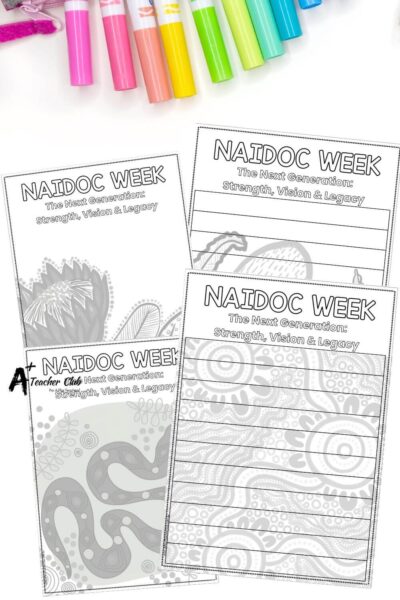 NAIDOC Week Blank Writing Paper (2025)