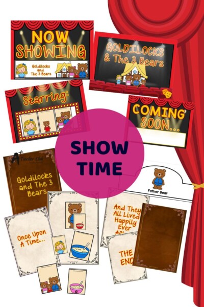Fairy Tale Theatre Dramatic Play Set - Show Time