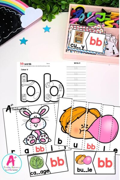 Double Consonant Strip Puzzles - bb