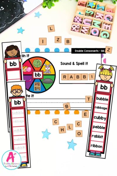 Double Consonant Spin & Spell - bb