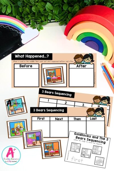 4 Step Sequencing Fairytales  - 3 Bears